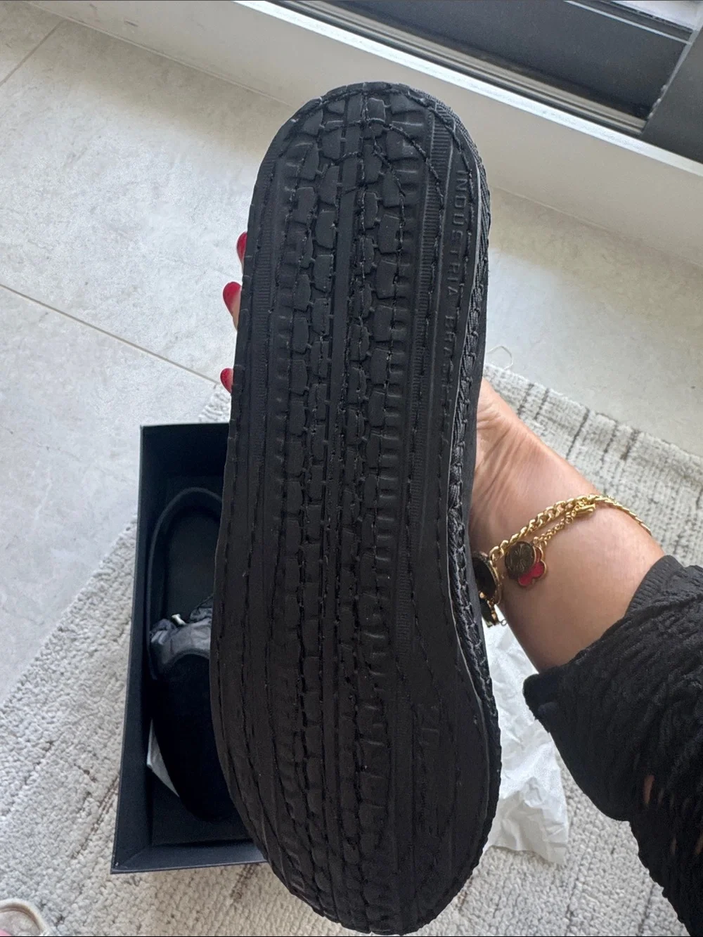 The Kooples Black Slip-On Loafers